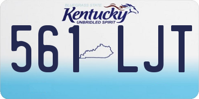 KY license plate 561LJT