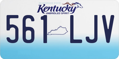 KY license plate 561LJV