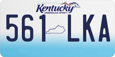 KY license plate 561LKA