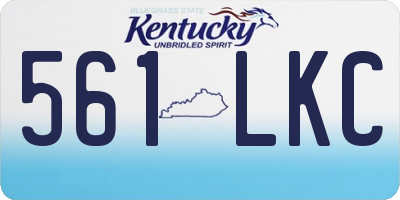 KY license plate 561LKC
