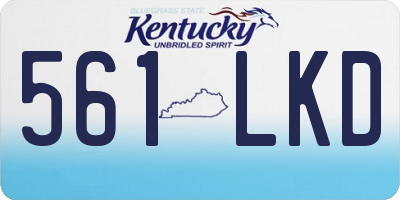 KY license plate 561LKD