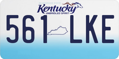 KY license plate 561LKE