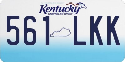 KY license plate 561LKK