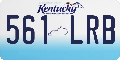 KY license plate 561LRB
