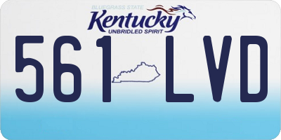 KY license plate 561LVD