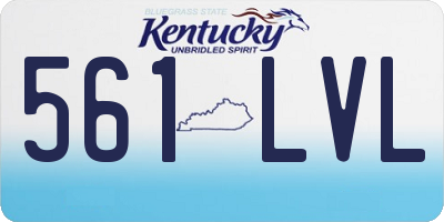KY license plate 561LVL