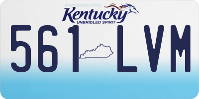 KY license plate 561LVM