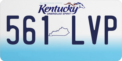 KY license plate 561LVP