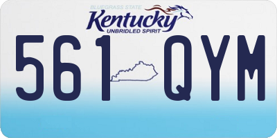 KY license plate 561QYM