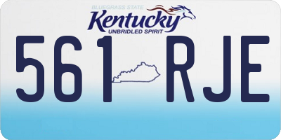 KY license plate 561RJE