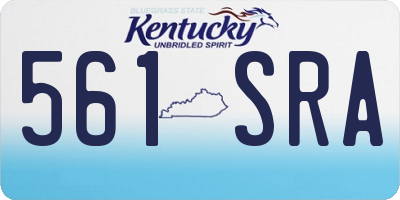 KY license plate 561SRA