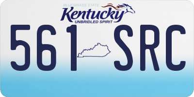 KY license plate 561SRC