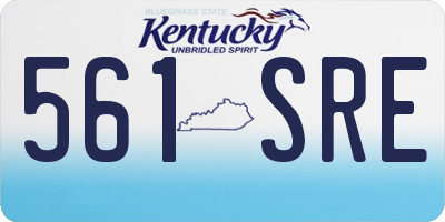KY license plate 561SRE