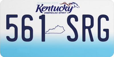KY license plate 561SRG