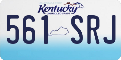 KY license plate 561SRJ