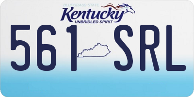 KY license plate 561SRL