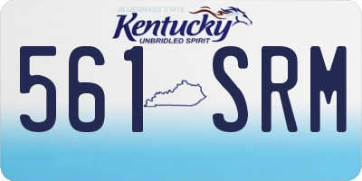 KY license plate 561SRM
