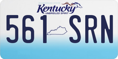 KY license plate 561SRN