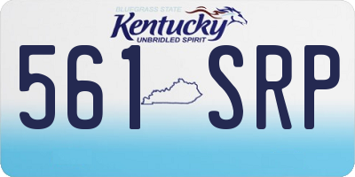 KY license plate 561SRP