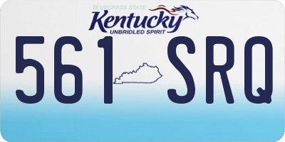 KY license plate 561SRQ
