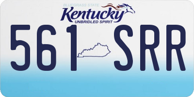 KY license plate 561SRR