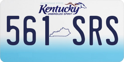 KY license plate 561SRS