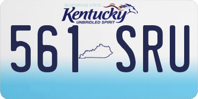 KY license plate 561SRU