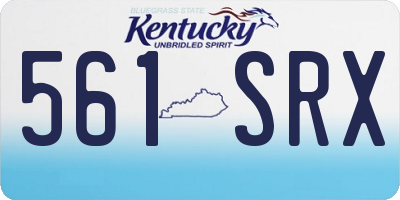 KY license plate 561SRX