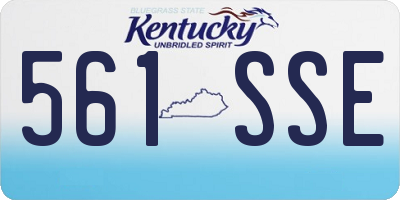 KY license plate 561SSE