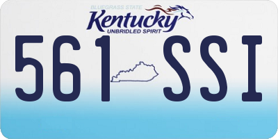KY license plate 561SSI