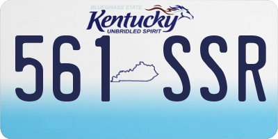 KY license plate 561SSR