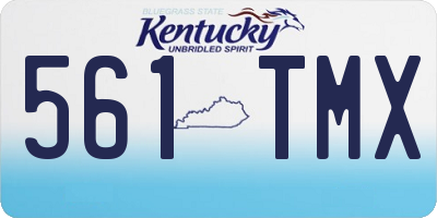KY license plate 561TMX