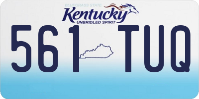 KY license plate 561TUQ