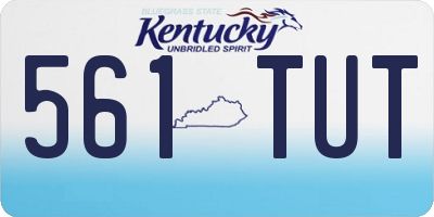 KY license plate 561TUT
