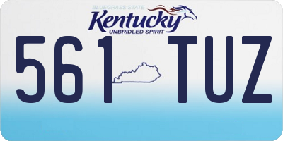 KY license plate 561TUZ