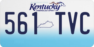 KY license plate 561TVC