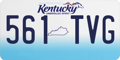 KY license plate 561TVG