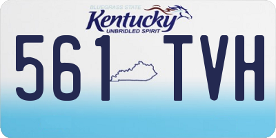 KY license plate 561TVH