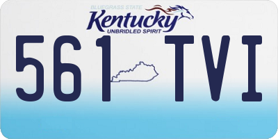 KY license plate 561TVI