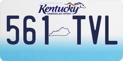 KY license plate 561TVL