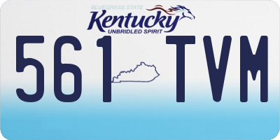 KY license plate 561TVM