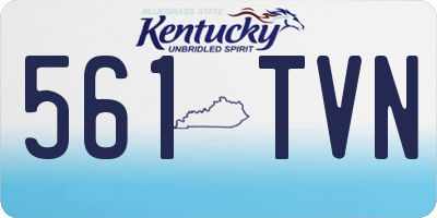 KY license plate 561TVN