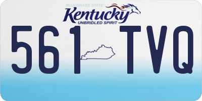 KY license plate 561TVQ