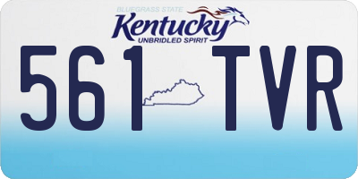 KY license plate 561TVR