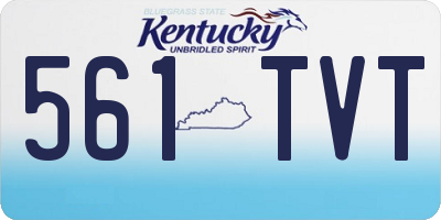 KY license plate 561TVT
