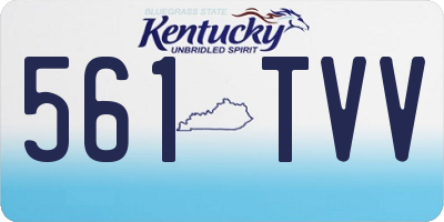 KY license plate 561TVV