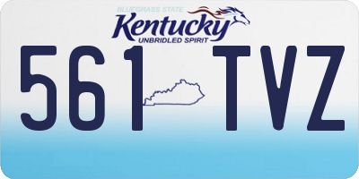 KY license plate 561TVZ