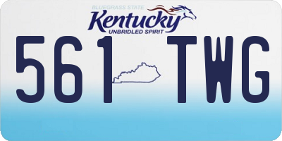 KY license plate 561TWG