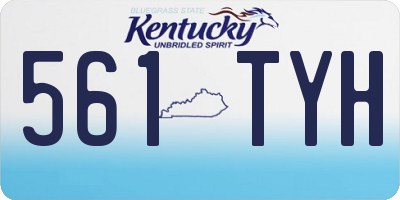 KY license plate 561TYH