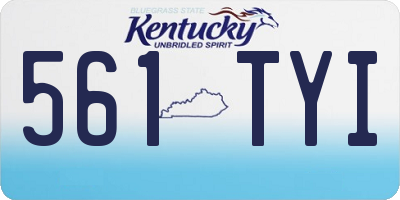 KY license plate 561TYI